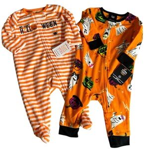 NEW Carters Hyde & EEK! Fleece Pajamas 3-6 months Boys First Halloween Novelty